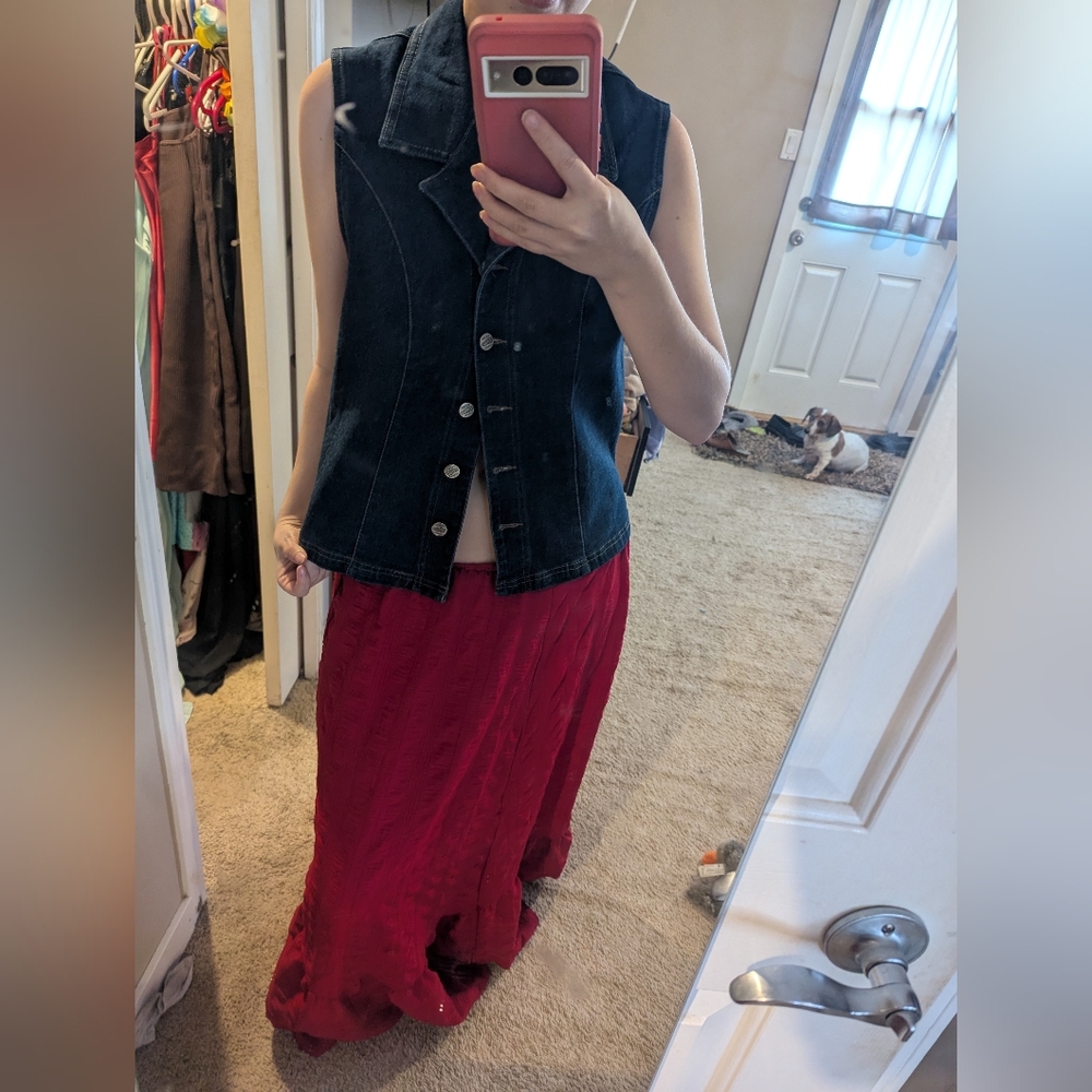 Vintage Denim Vest Top